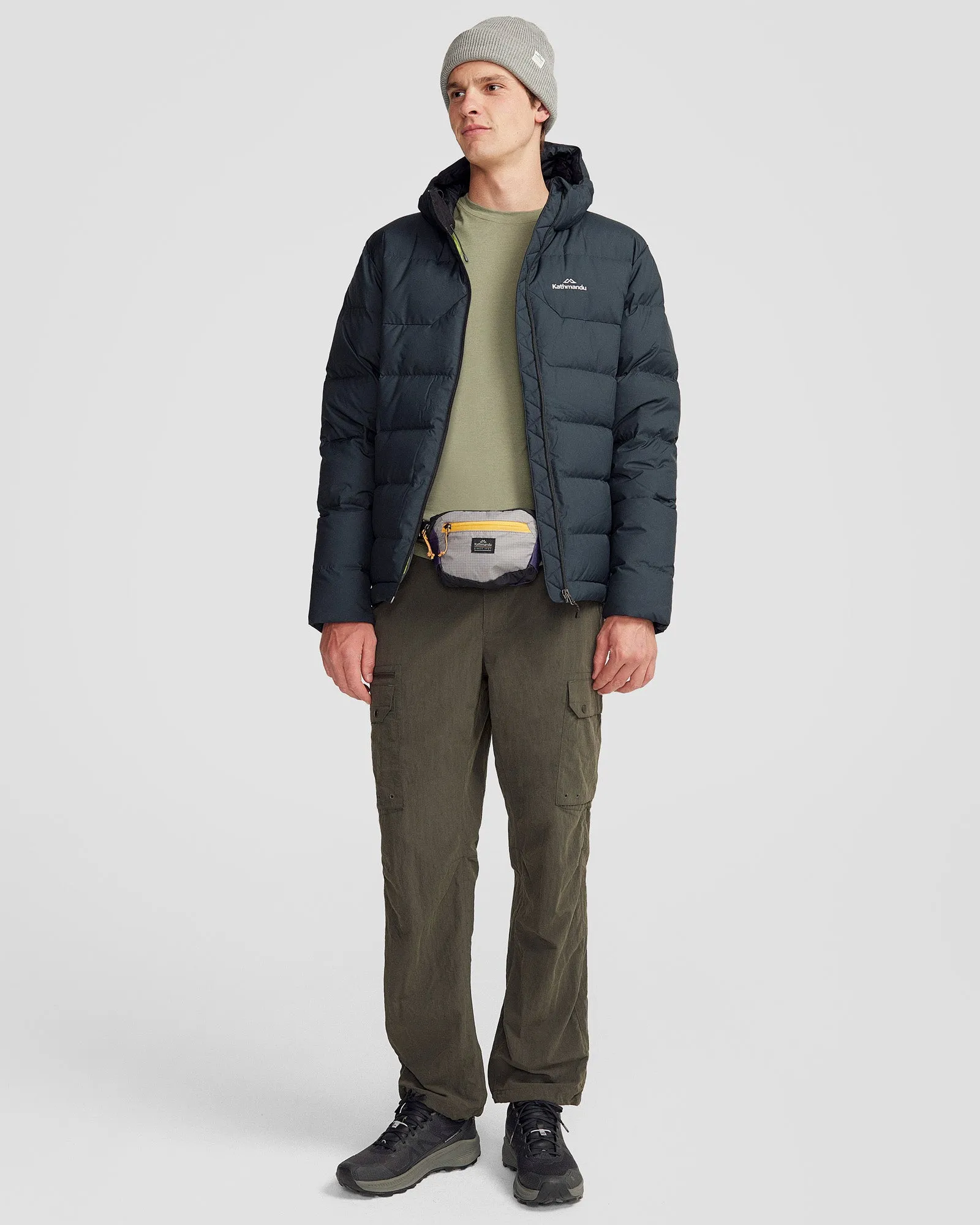 Men's Epiq Hooded Down Jacket - Black