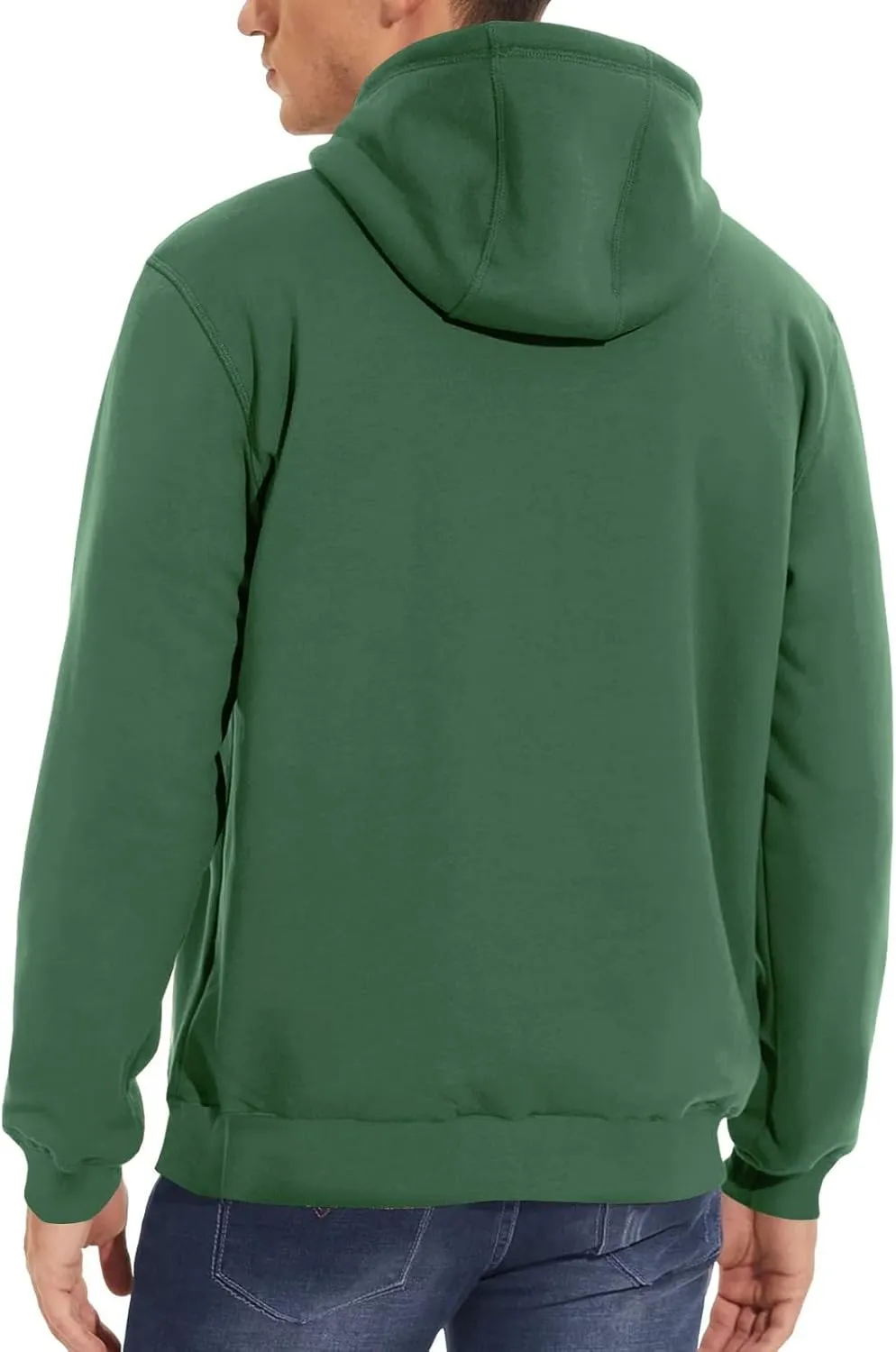 Men's Oversized Heavyweight Fleece Hoodie Winter Casual Hoodies Pullover Hooded Sweatshirts for Men with Pockets