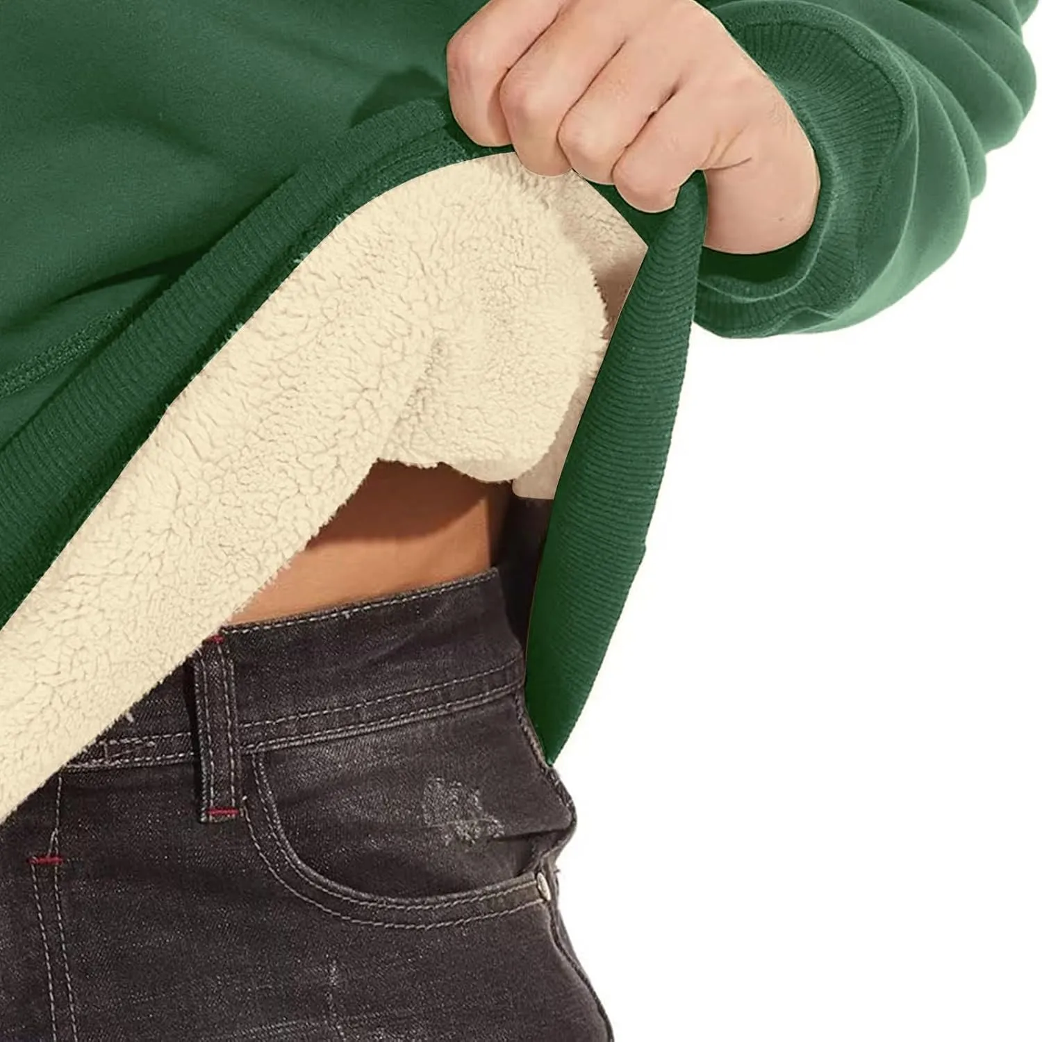 Men's Oversized Heavyweight Fleece Hoodie Winter Casual Hoodies Pullover Hooded Sweatshirts for Men with Pockets