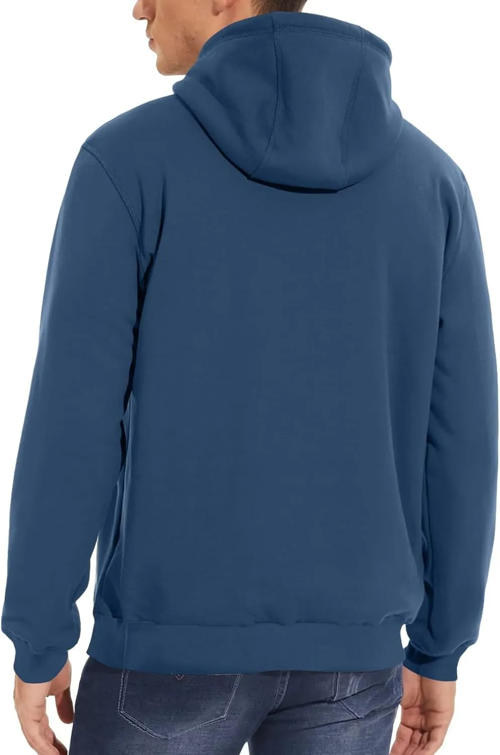 Men's Oversized Heavyweight Fleece Hoodie Winter Casual Hoodies Pullover Hooded Sweatshirts for Men with Pockets