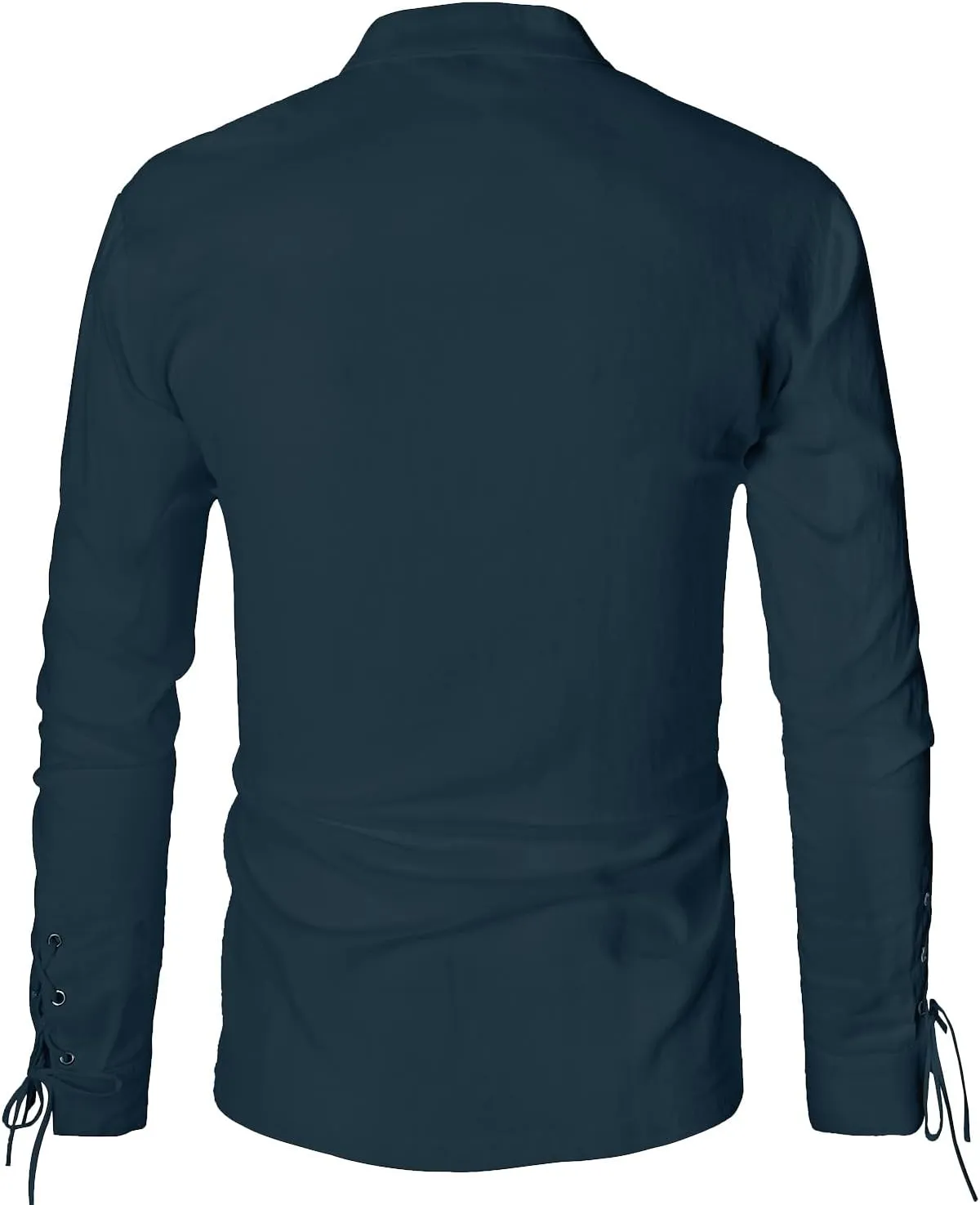 Men's Renaissance Shirt Pirate Medieval Viking top Linen Long Sleeved Halloween Costume