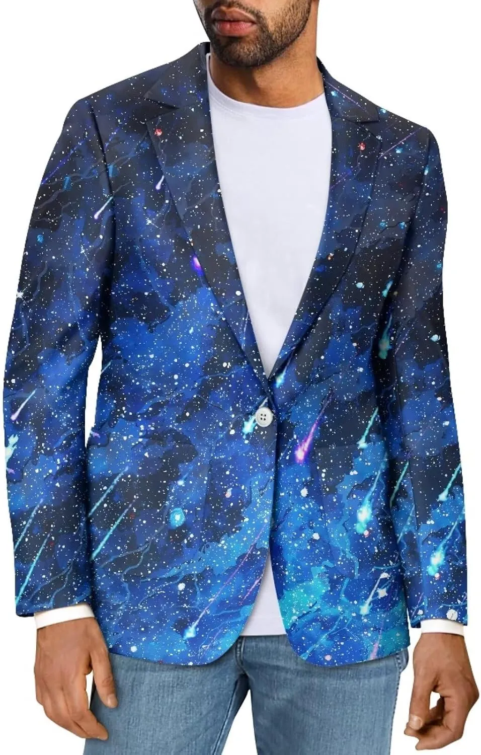 Mens Slim Fit Blazer Sport Coat Causal Blazer for Men Office Work Blazer Regular