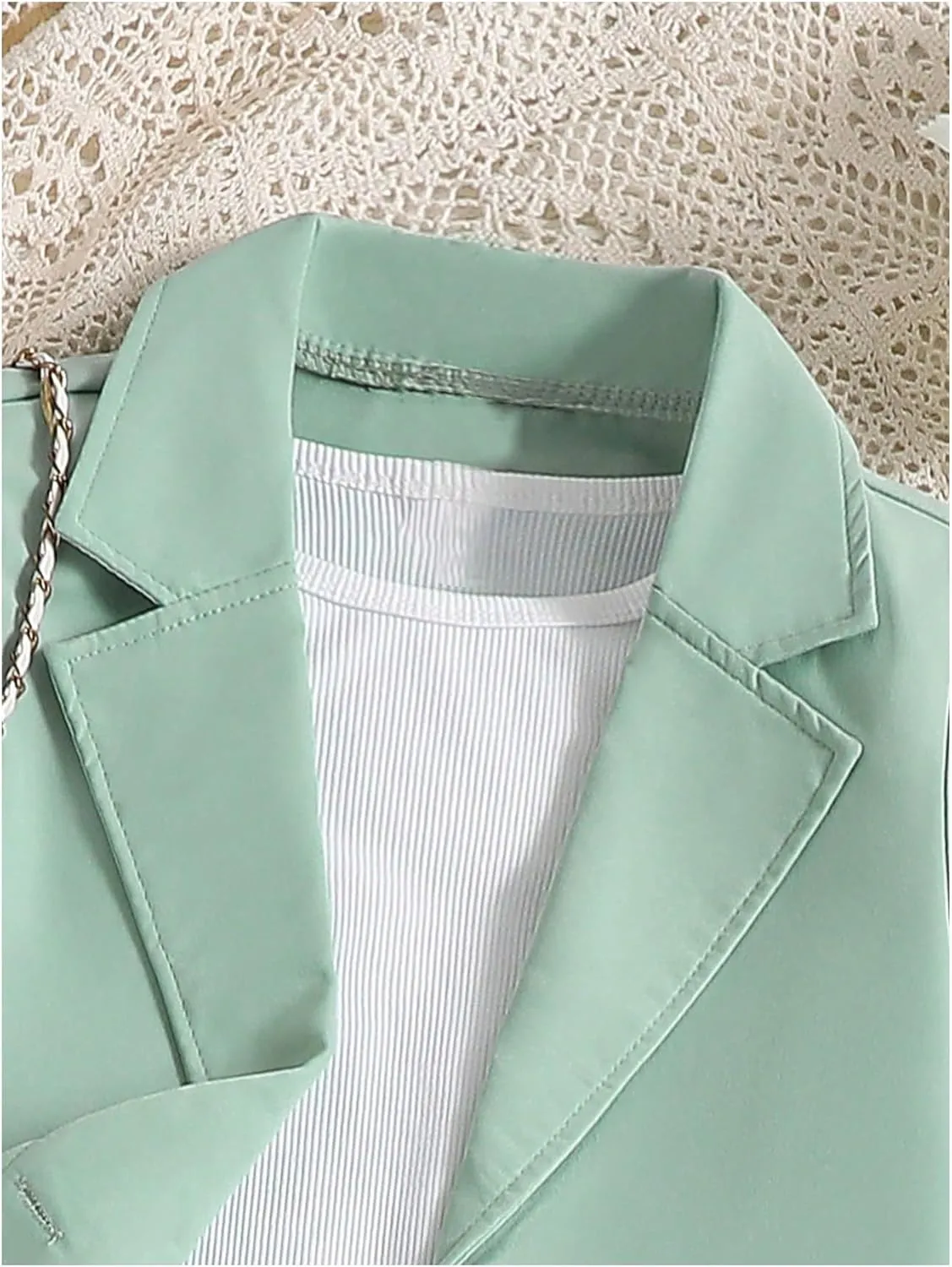 Milumia Girl's 3 Piece Outfits Long Sleeve Tee Shirt and Blazer Vest with Pants