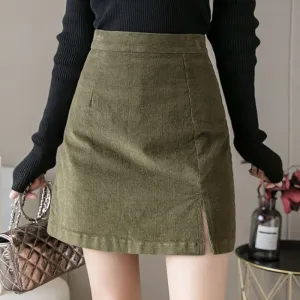Mini Casual High Waist A-Line Skirt