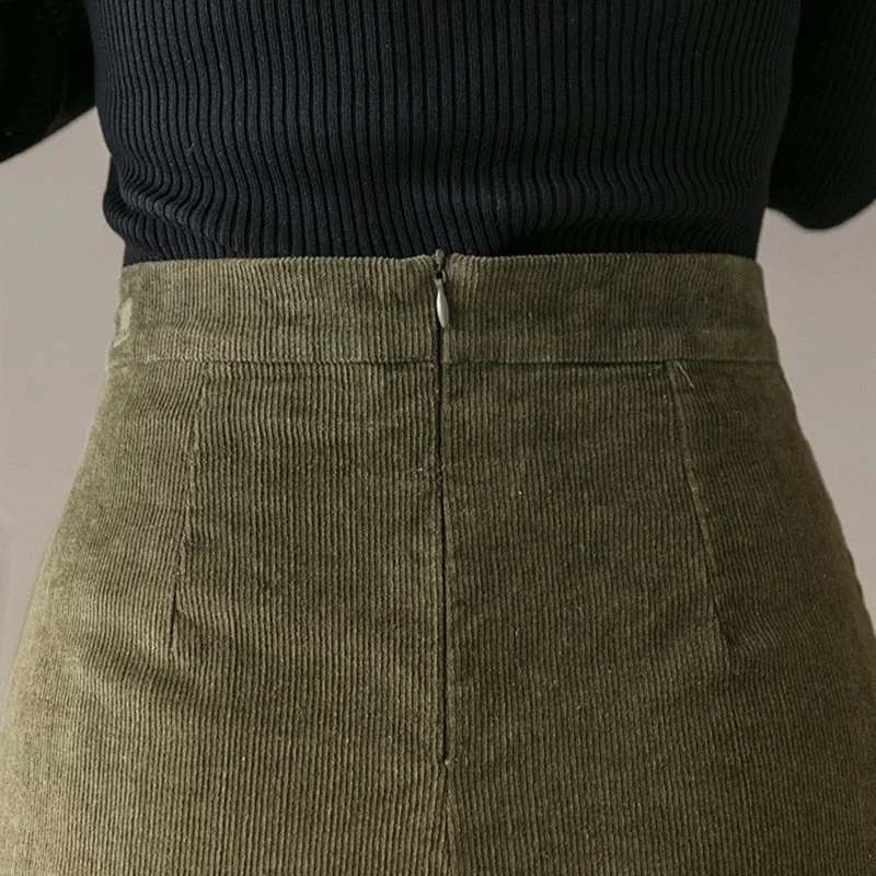 Mini Casual High Waist A-Line Skirt