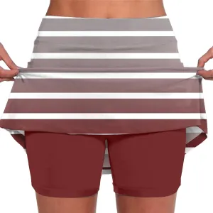 Mini Skirts for Women Casual High Waisted Tennis Golf Skorts Side Pockets Summer Workout 2 in 1 Shorts Underneath Plus Size