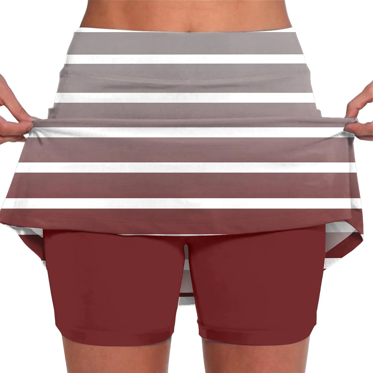 Mini Skirts for Women Casual High Waisted Tennis Golf Skorts Side Pockets Summer Workout 2 in 1 Shorts Underneath Plus Size