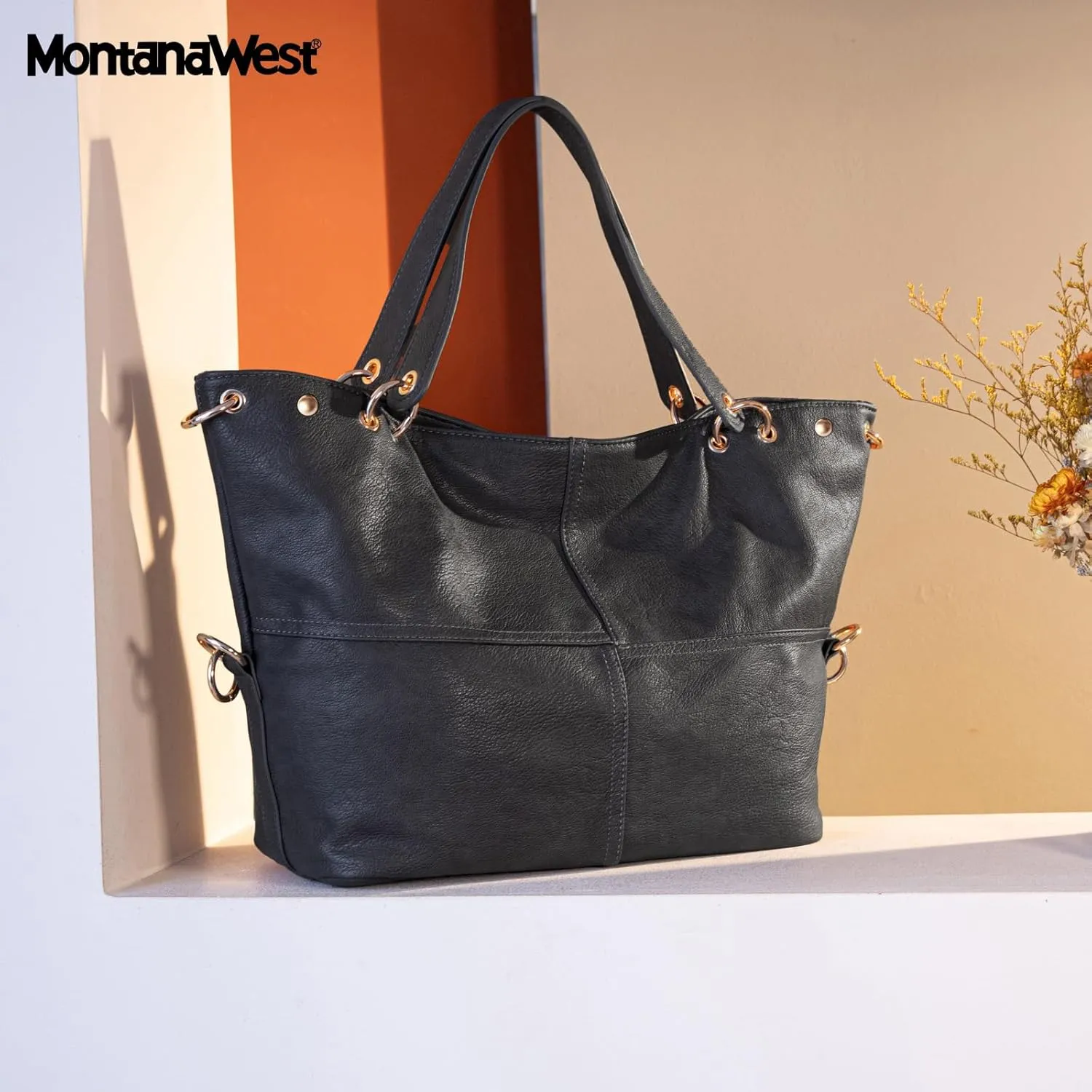 Montana West Tote Bag for Women Hobo Handbag Shoulder Top-handle Purses