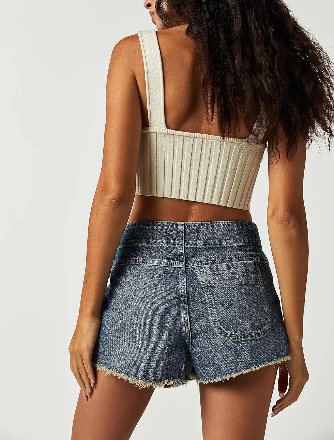Mxiqqpltky Womens Denim Skorts Skirts Y2k High Waist Frayed Hem Denim Shorts Tie-up Side Jean Shorts Wrap Skirt