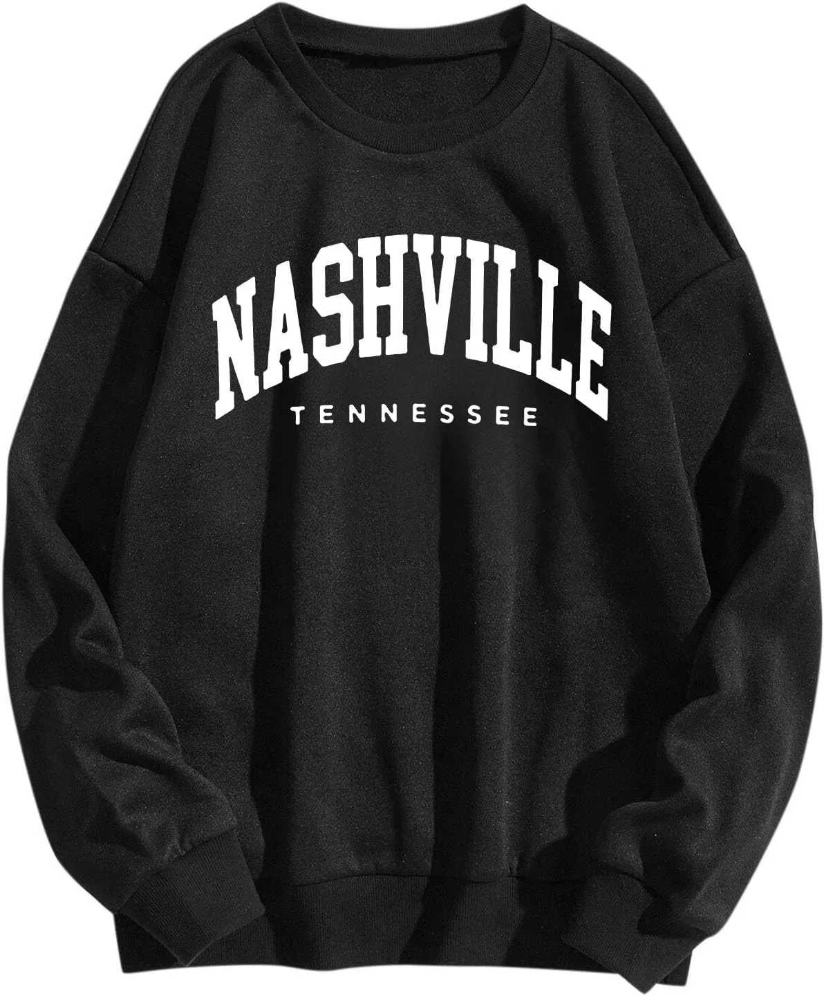 Nashville Print Womens Sweatshirts Trendy Long Sleeve Hoodies Crewneck Pullover Top Fall Fashion Preppy Clothes