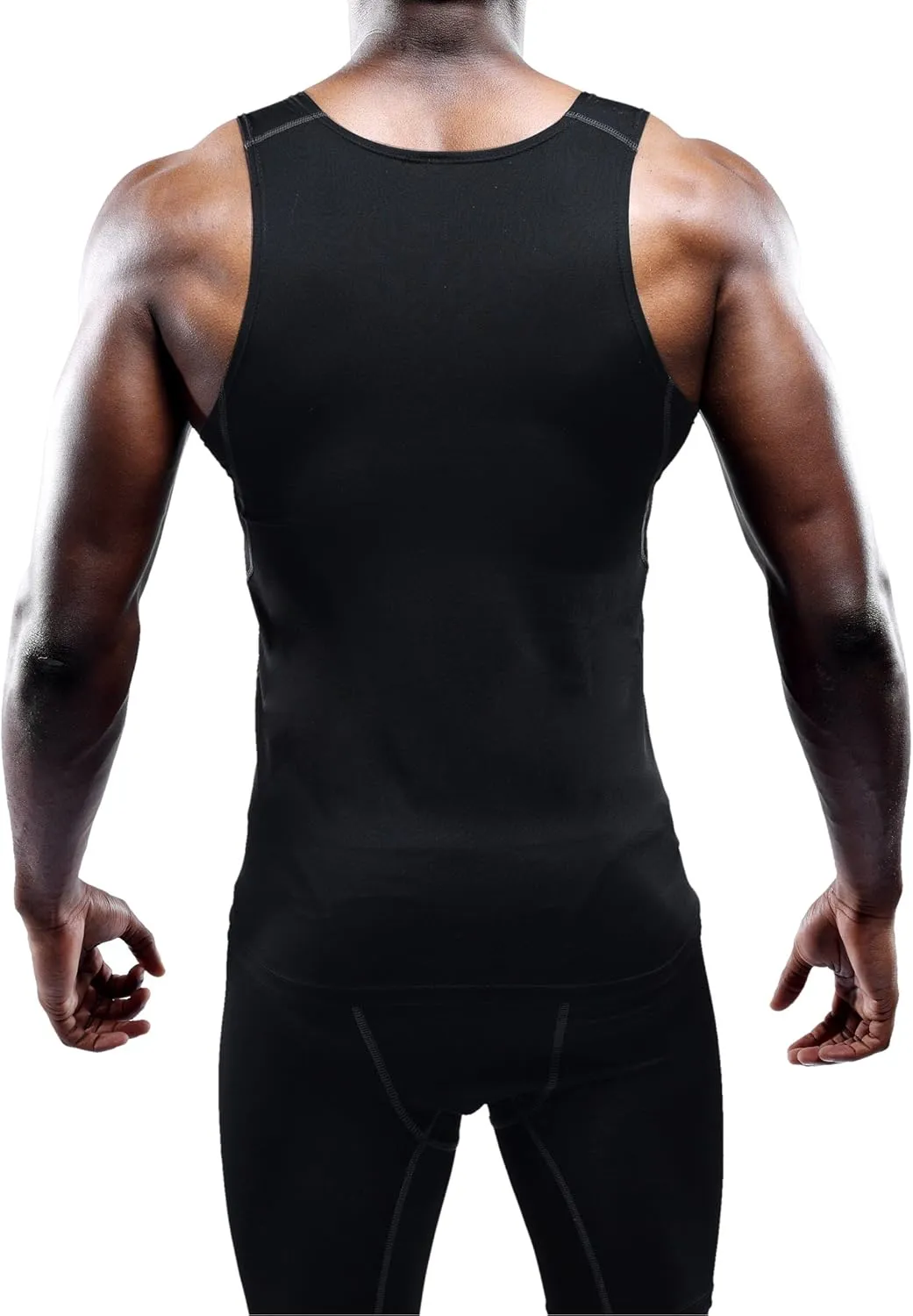 NELEUS Men's 3 Pack Athletic Compression Under Base Layer Sport Tank Top
