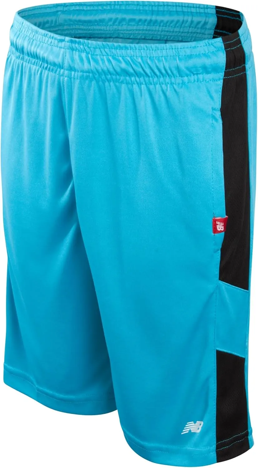 New Balance Boys Athletic Shorts - Moisture-Wicking Performance Mesh Active Shorts for Boys for Running and Sports (4-20)
