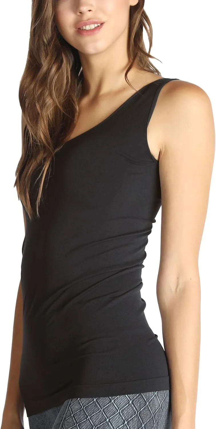 NIKIBIKI Women Seamless Reversible Classic Tank Top, Made in U.S.A, One Size