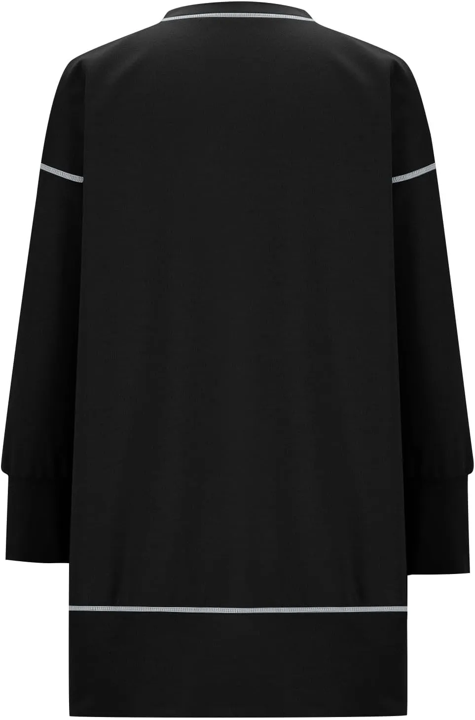 Oversized Crewneck Sweatshirt Women Loose Fit Trendy High Low Tops Casual Lightweight Stitch Hoodies Fall Clothes