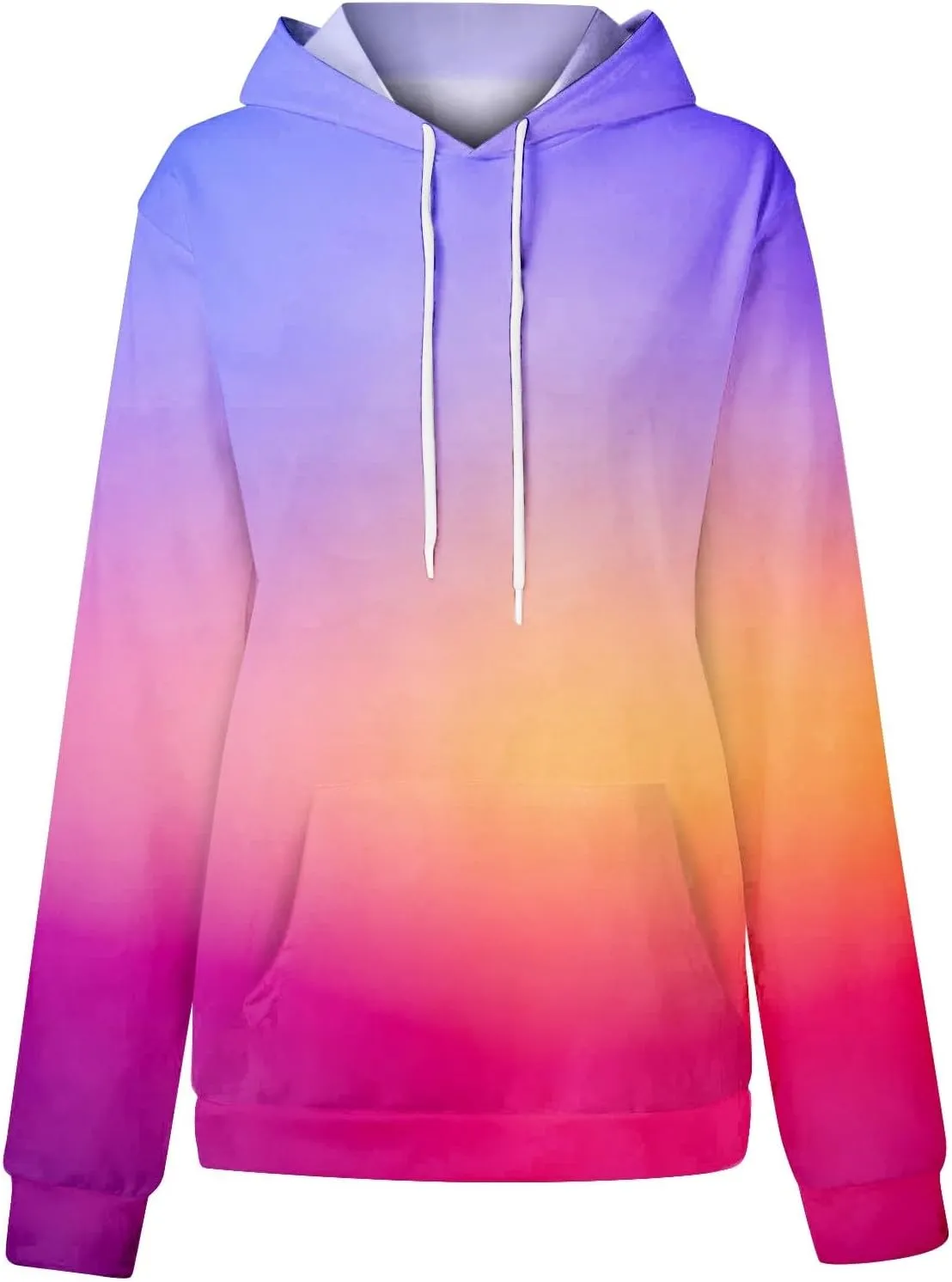 Oversized Hoodies for Women Drawstring Plus Size Graphic Hoodie Loose Fit Drop Shoulder Hooded Sweatshirts w/Pockets
