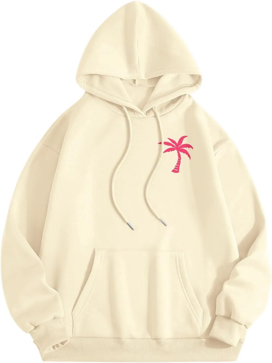 Oversized Hoodies for Women, Teen Girls Preppy Sweatshirt Long Sleeve Y2K Graphic Tees with Pockets