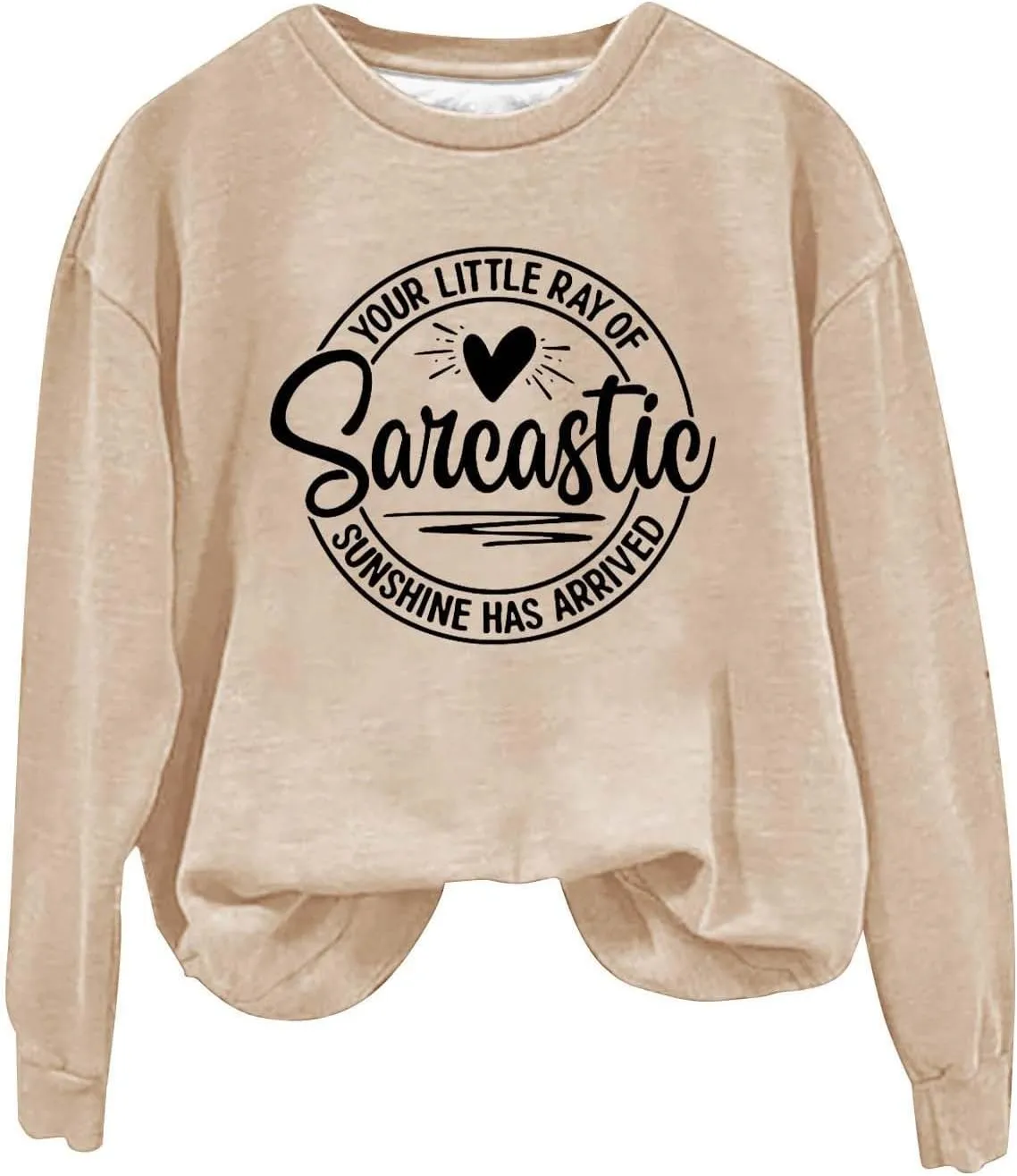 Oversized Sweatshirt for Women Trendy Alphabet Print Crew Neck T Shirts Loose Fit Long Sleeve Pullover Shirts