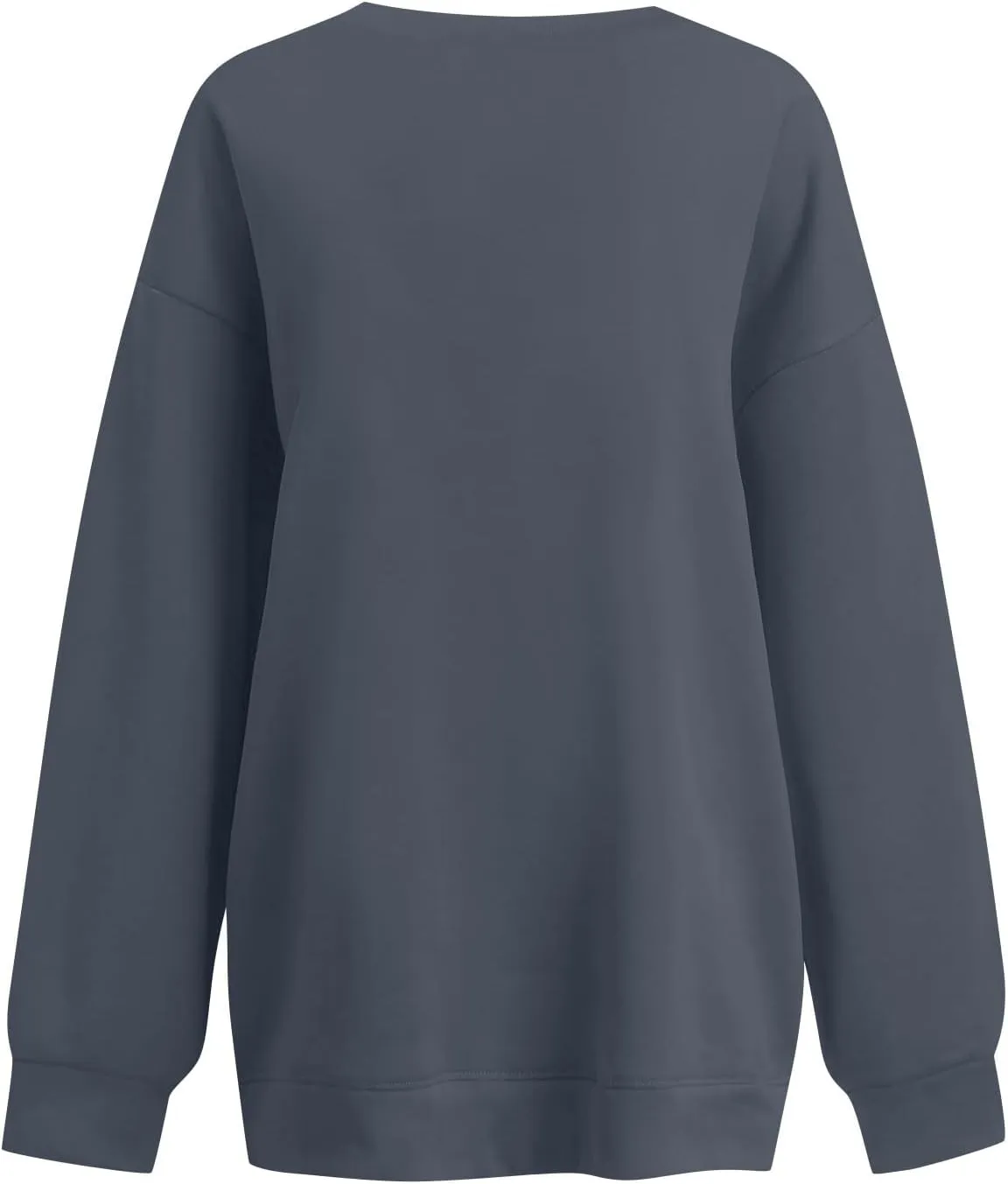 Oversized Sweatshirt For Women,2024 Trendy V Neck Soft Fleece Preppy Sweatshirt Long Sleeve Pullover Fall Clothes