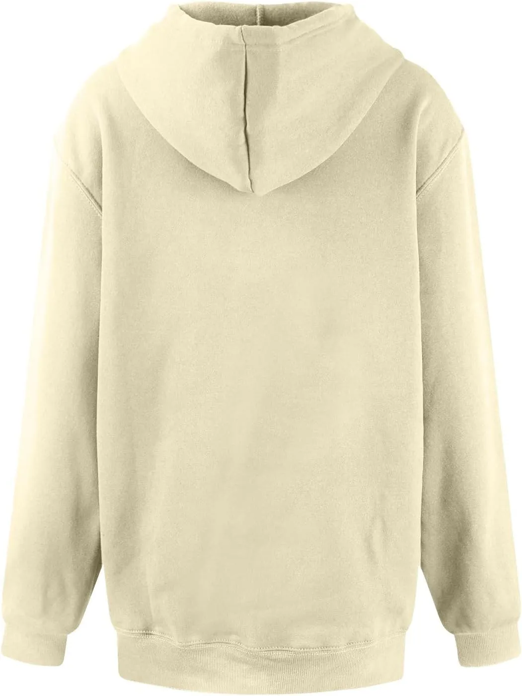 Oversized Zip Up Hoodie for Women Y2k Drawstring Fleece Jacket Long Sleeve Hooded Pullover Sweatshirts with Pockets