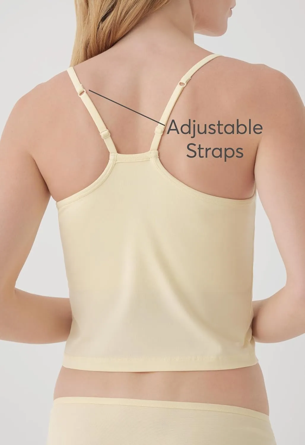 Pact Organic Cotton Women's Everyday Shelf Bra Cropped Camisole