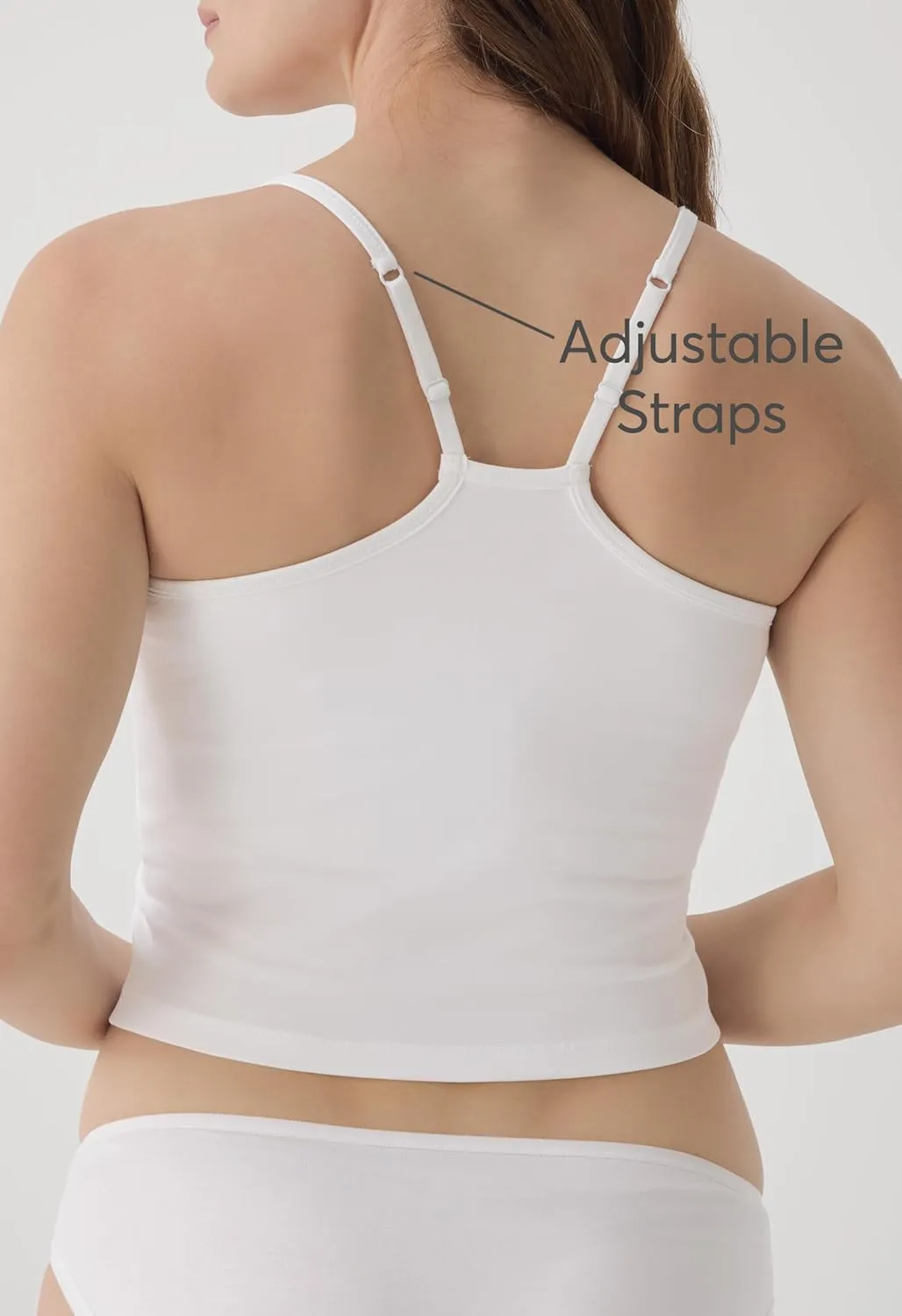 Pact Organic Cotton Women's Everyday Shelf Bra Cropped Camisole