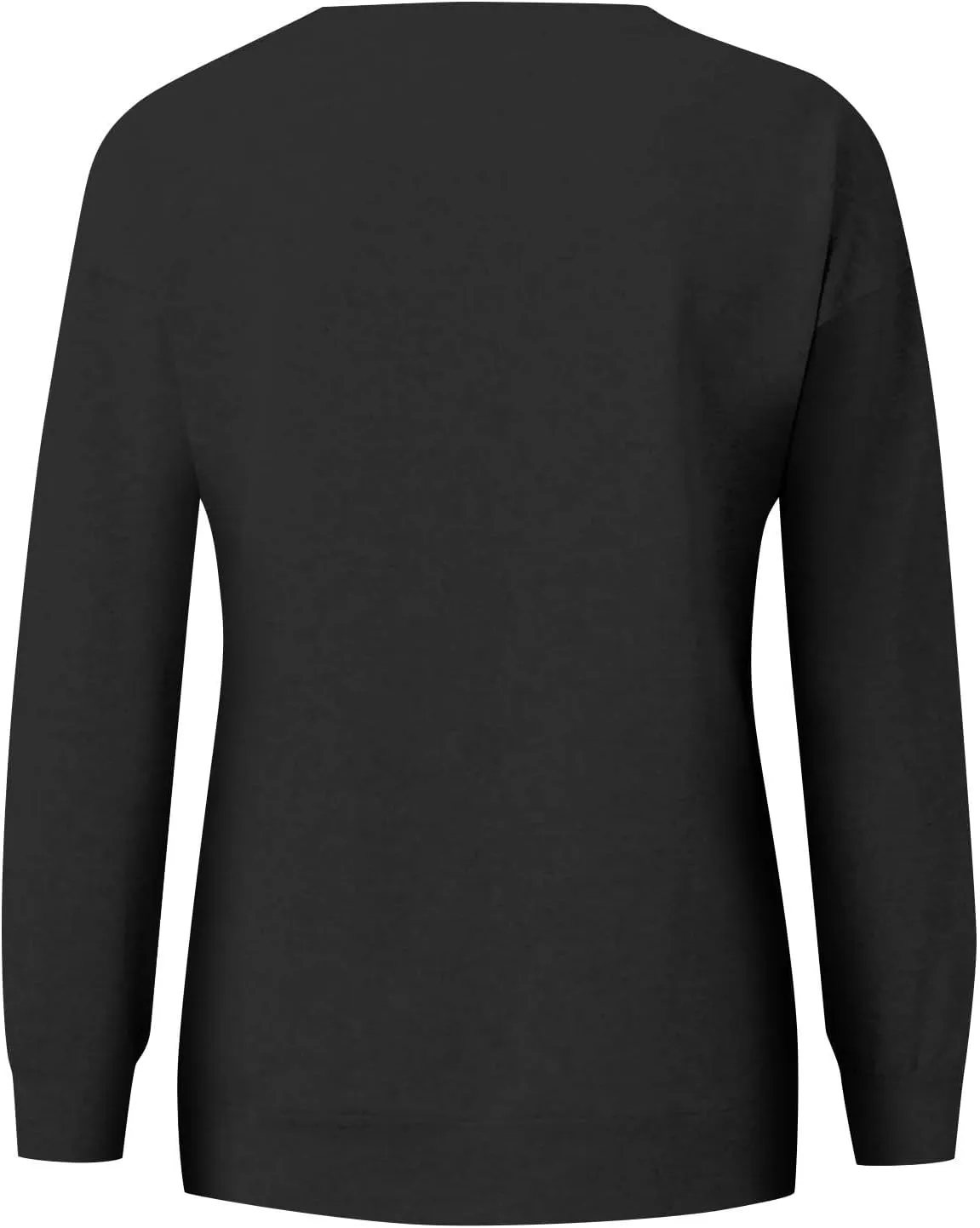 Plain Crewneck Sweatshirts Women Lightweight Fleece Oversized Sweatshirt Pullover Long Sleeve Tops Kangaroo Pocket