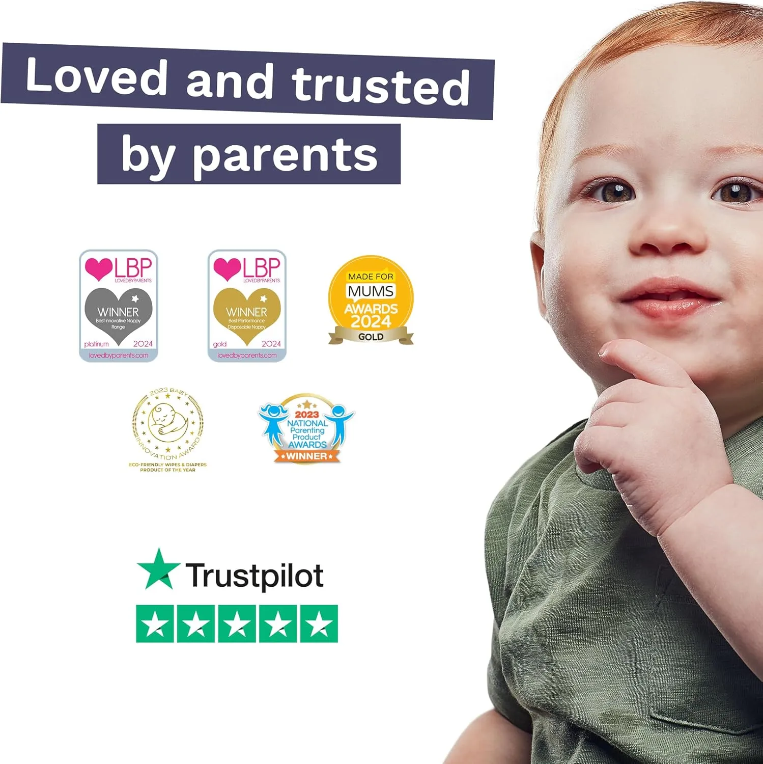 Pura Size 7 Eco-Friendly Diapers (33 lbs) Totally Chlorine Free (TCF) Hypoallergenic, Soft Organic Cotton Comfort, Sustainable, up to 12 Hours Leak Protection, Allergy UK,1 Pack of 17 Diapers