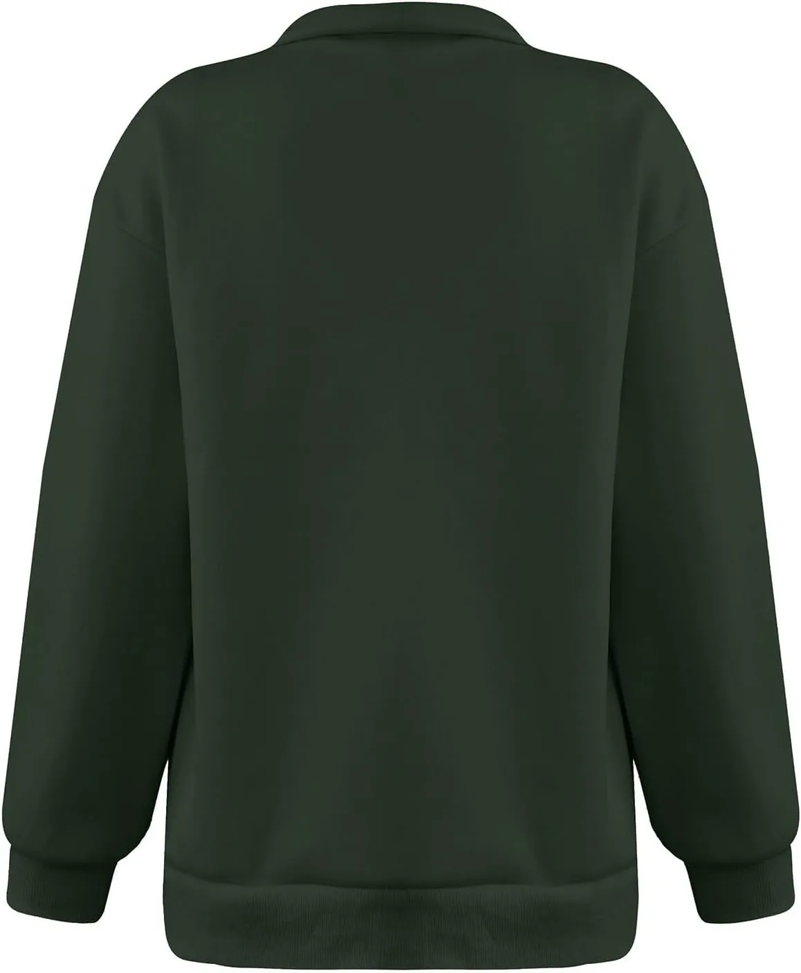 Quarter Zip Sweatshirt Women Oversized Zip Up Hoodie 1/4 Zip Fleece Pullover Long Sleeve Sweater Preppy Sweatshirts