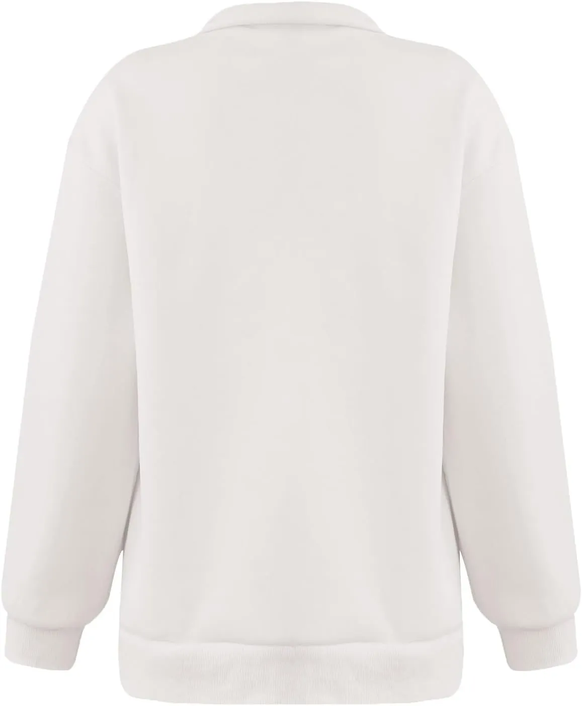 Quarter Zip Sweatshirt Women Oversized Zip Up Hoodie 1/4 Zip Fleece Pullover Long Sleeve Sweater Preppy Sweatshirts