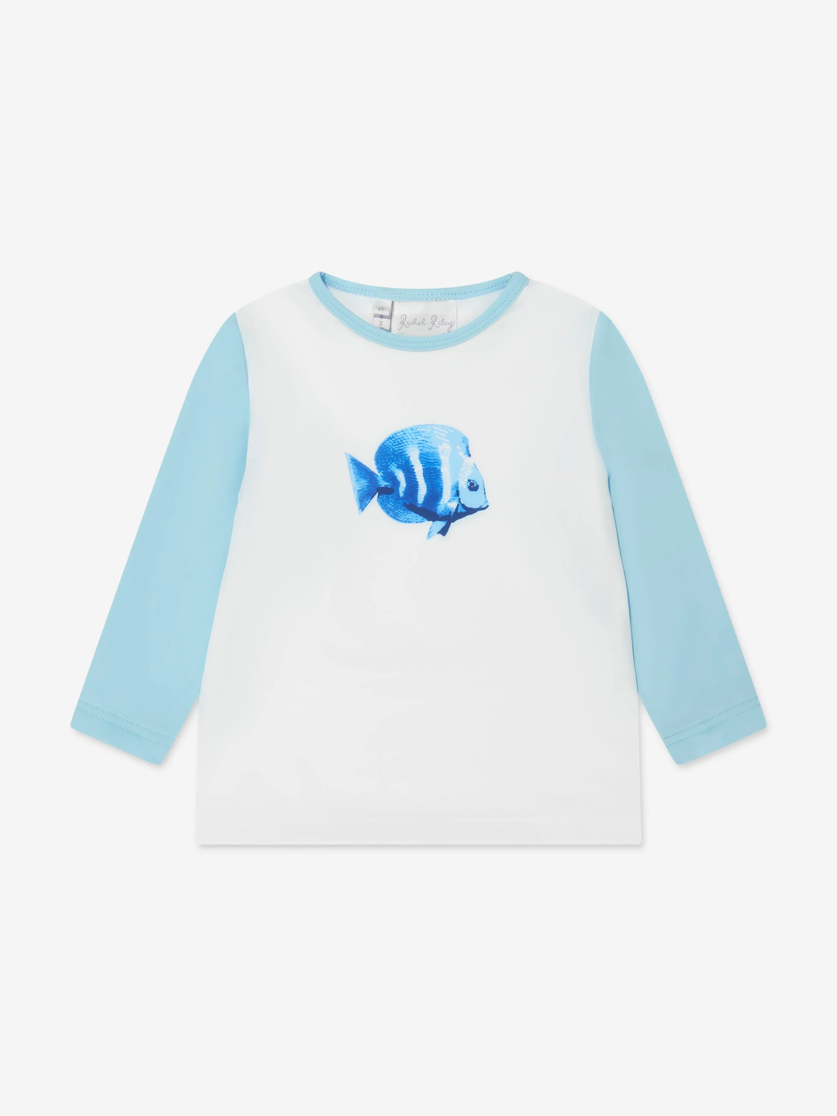 Rachel Riley Boys Tropical Fish Rash Guard in Multicolour
