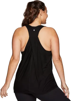 RBX Active Women's Plus Size Sleeveless Relaxed Fashion Workout Yoga Tank Top