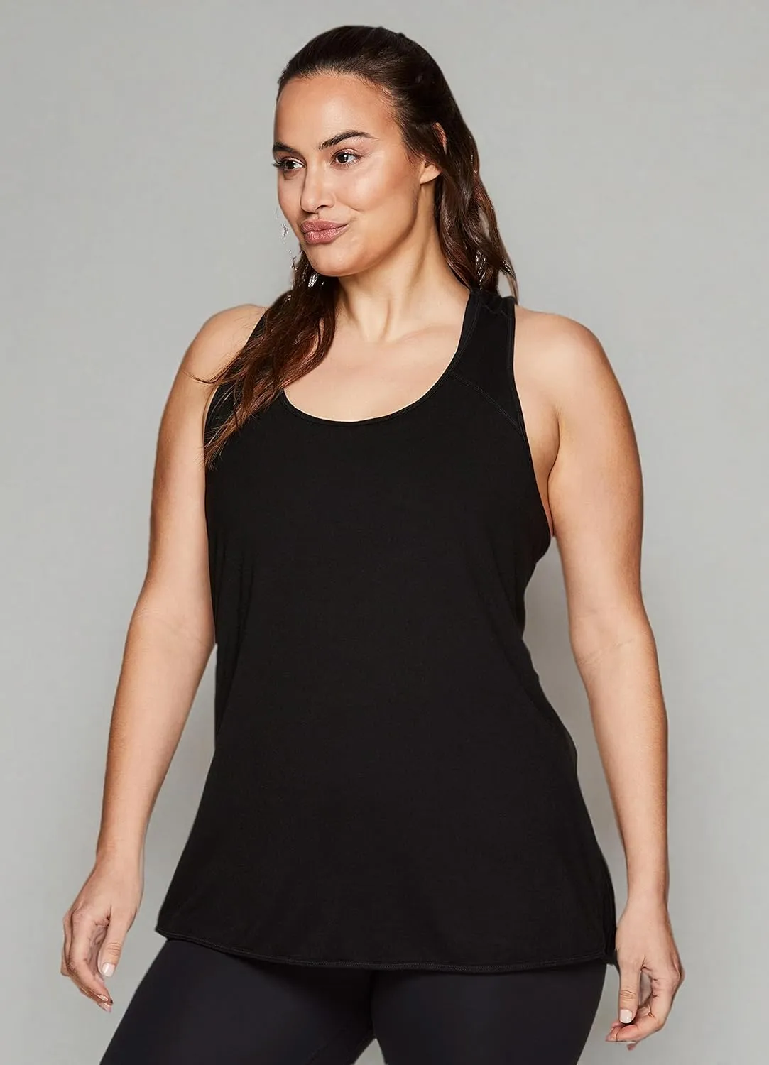 RBX Active Women's Plus Size Sleeveless Relaxed Fashion Workout Yoga Tank Top