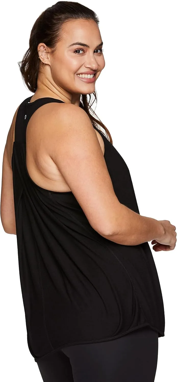RBX Active Women's Plus Size Sleeveless Relaxed Fashion Workout Yoga Tank Top