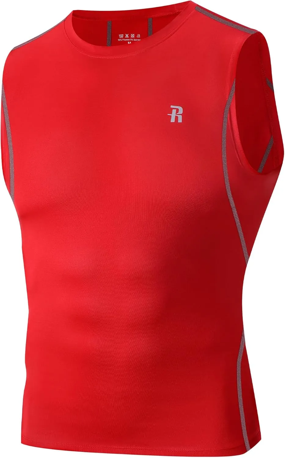 Runhit Sleeveless Compression Shirt Men Tank Top Athletic Muscle Shirts for Men