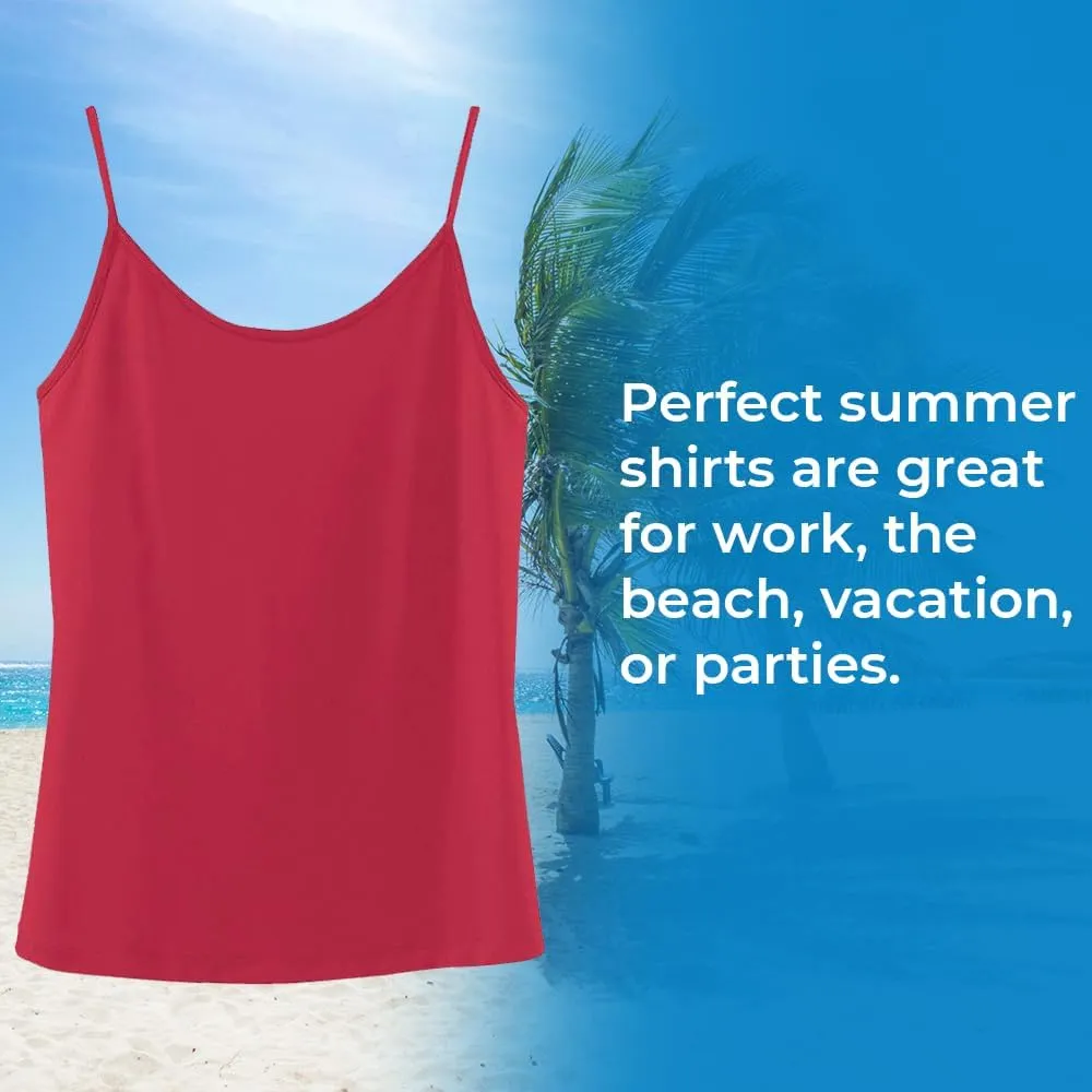 SAGEFINDS Womens Camisole | Basic Tank Top | Adjustable Spaghetti Straps | Silky Soft Cami