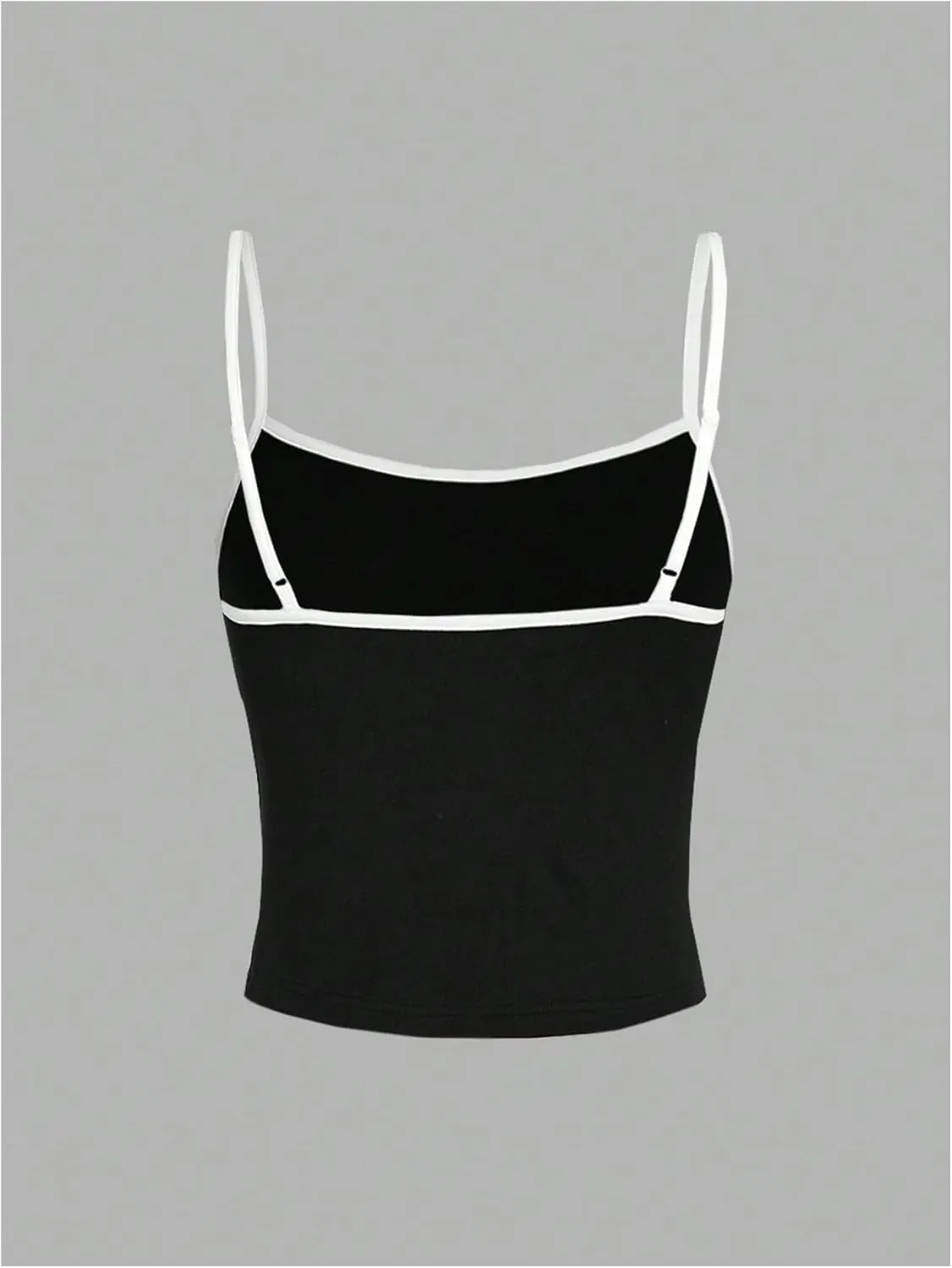 SHENHE Women's Funny Scream Ghostface Spaghetti Strap Gothic Cropped Camisole Cute Top