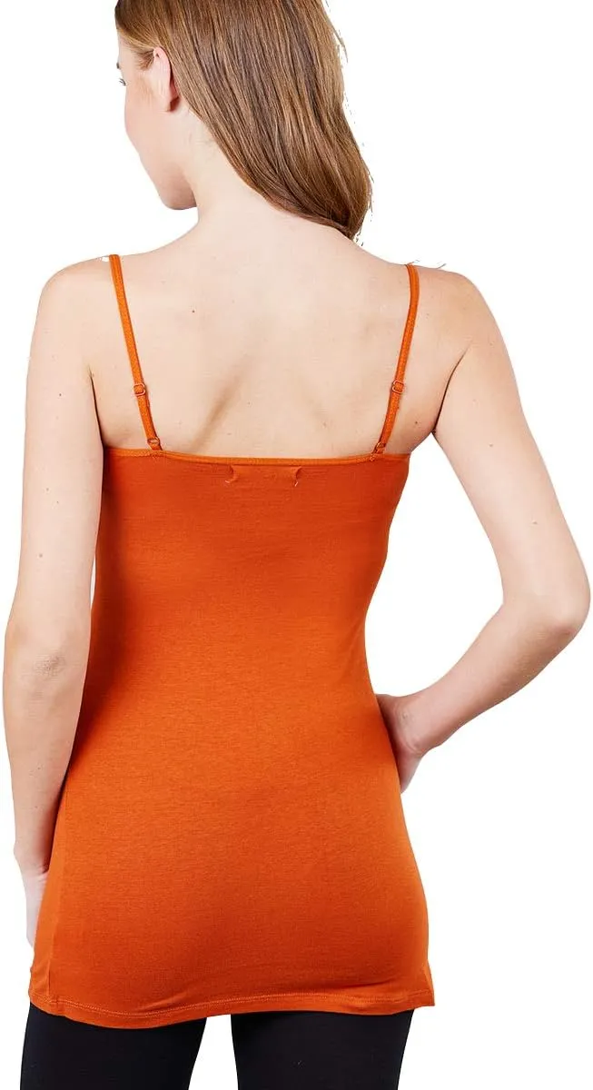 ShezPretty 3-Pack - Women's Basic Cami with Adjustable Spaghetti Straps Tank Top