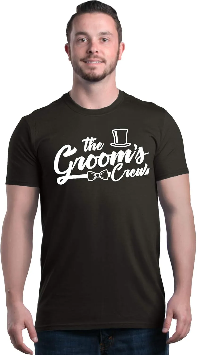 shop4ever The Groom and Groom's Crew Top Hat Bow Tie T-Shirt
