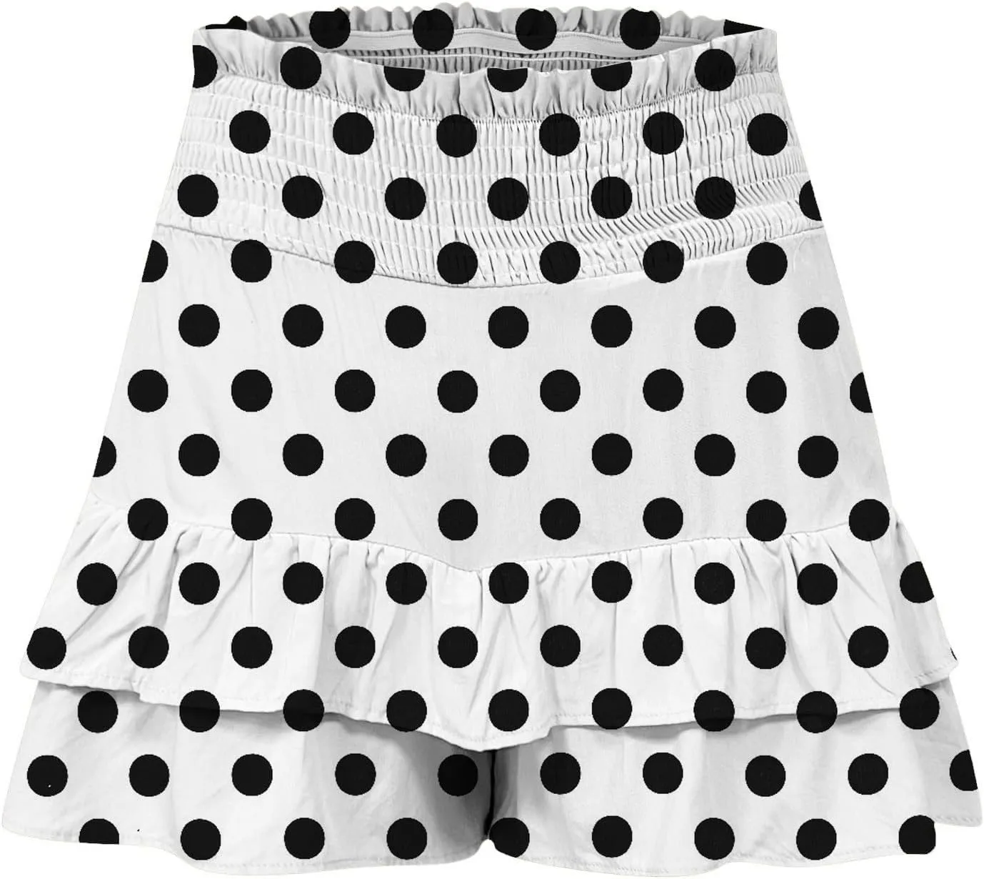 Shorts for Women Summer Polka Dot High Wasited Yoga Skirts Casual Lightweight Workout Tennis Flowy Beach Short Pants