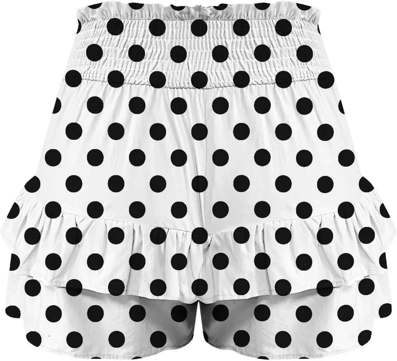 Shorts for Women Summer Polka Dot High Wasited Yoga Skirts Casual Lightweight Workout Tennis Flowy Beach Short Pants