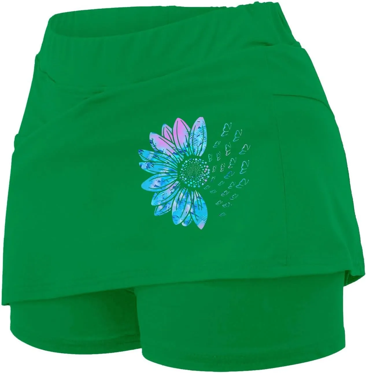 Skorts for Women with Pockets High Waist Tummy Control Skorts Yoga Lightweight Trendy Fit It Outfits with Pockets
