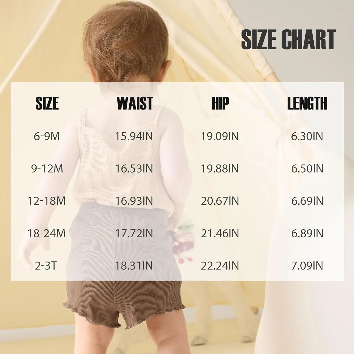 SOBOWO Toddler Girl Shorts Ribbed 3 Pack Baby Girls Solid Soft Elastic Waist Casual Playing Shorts Summer Short Pants