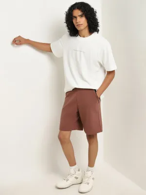 Studiofit Rust Relaxed-Fit Mid-Rise Shorts