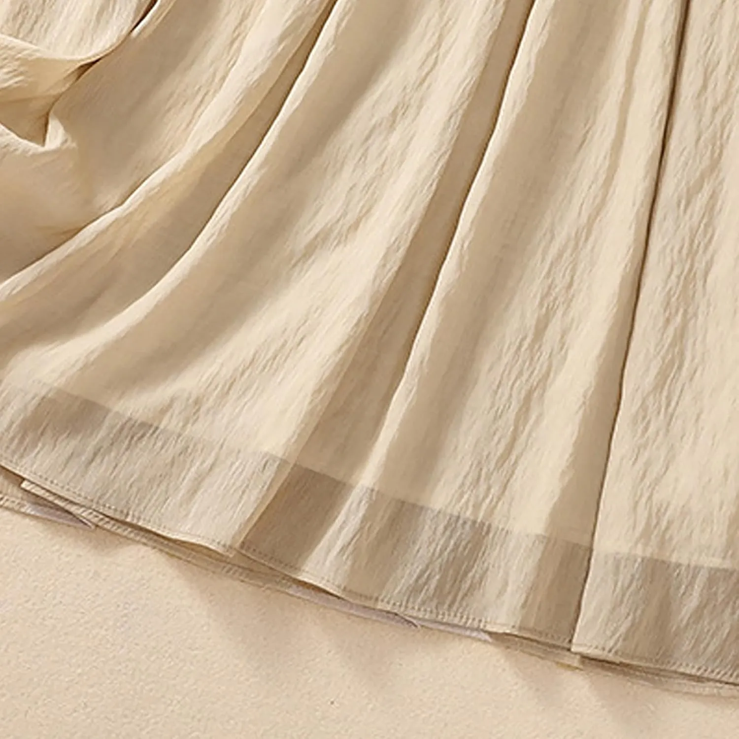 Summer Skirts for Women Drawstring Cinch Waisted Skirt Trending Cotton Linen Baggy Plus Size Skirts A Line Skirt