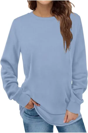 TANGNADE Womens Oversized Sweatshirt Casual Crewneck Long Sleeve Pullover Tops Fall Outfits Ladies Winter Clothing