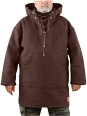 Thatrich Mens Heavyweight Hoodie Oversized Hooded Jacket Leisure Wear Mid Length Hoodies Casual Long Sleeve Sweatshirt Jacket