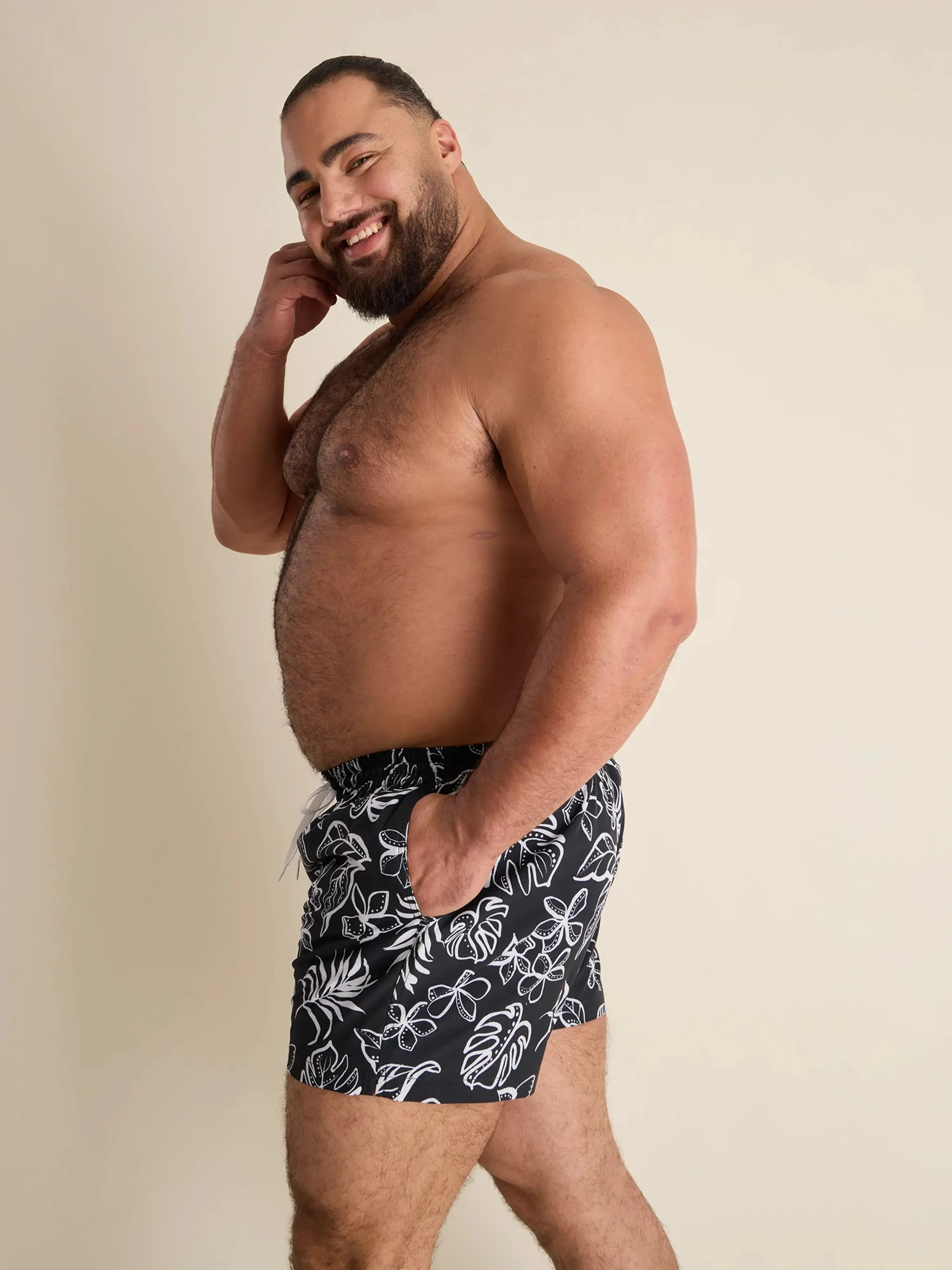The Briefly in Paradise 4" (Classic Lined Swim Trunk)