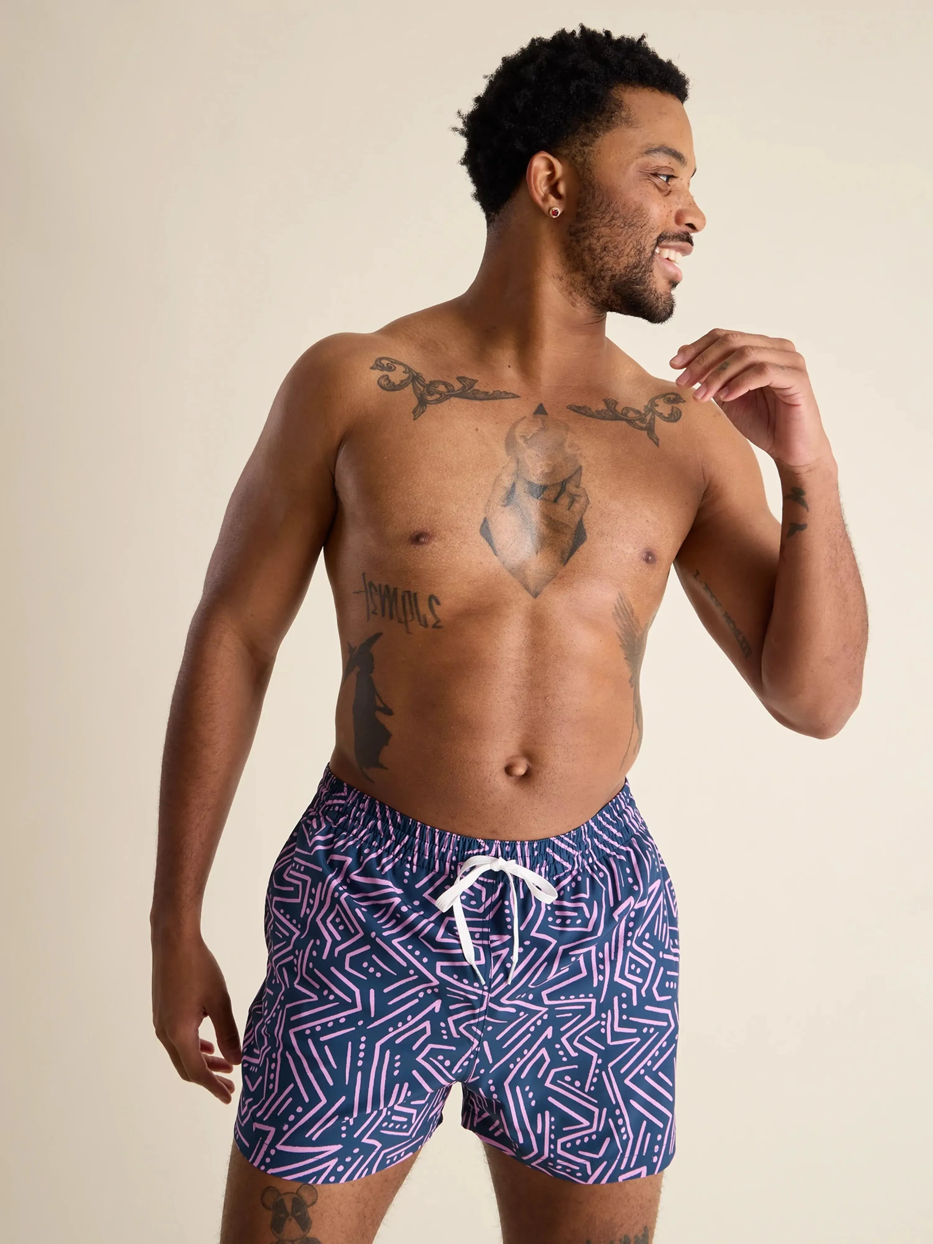 The Dark Marzipans 4" (Classic Lined Swim Trunk)