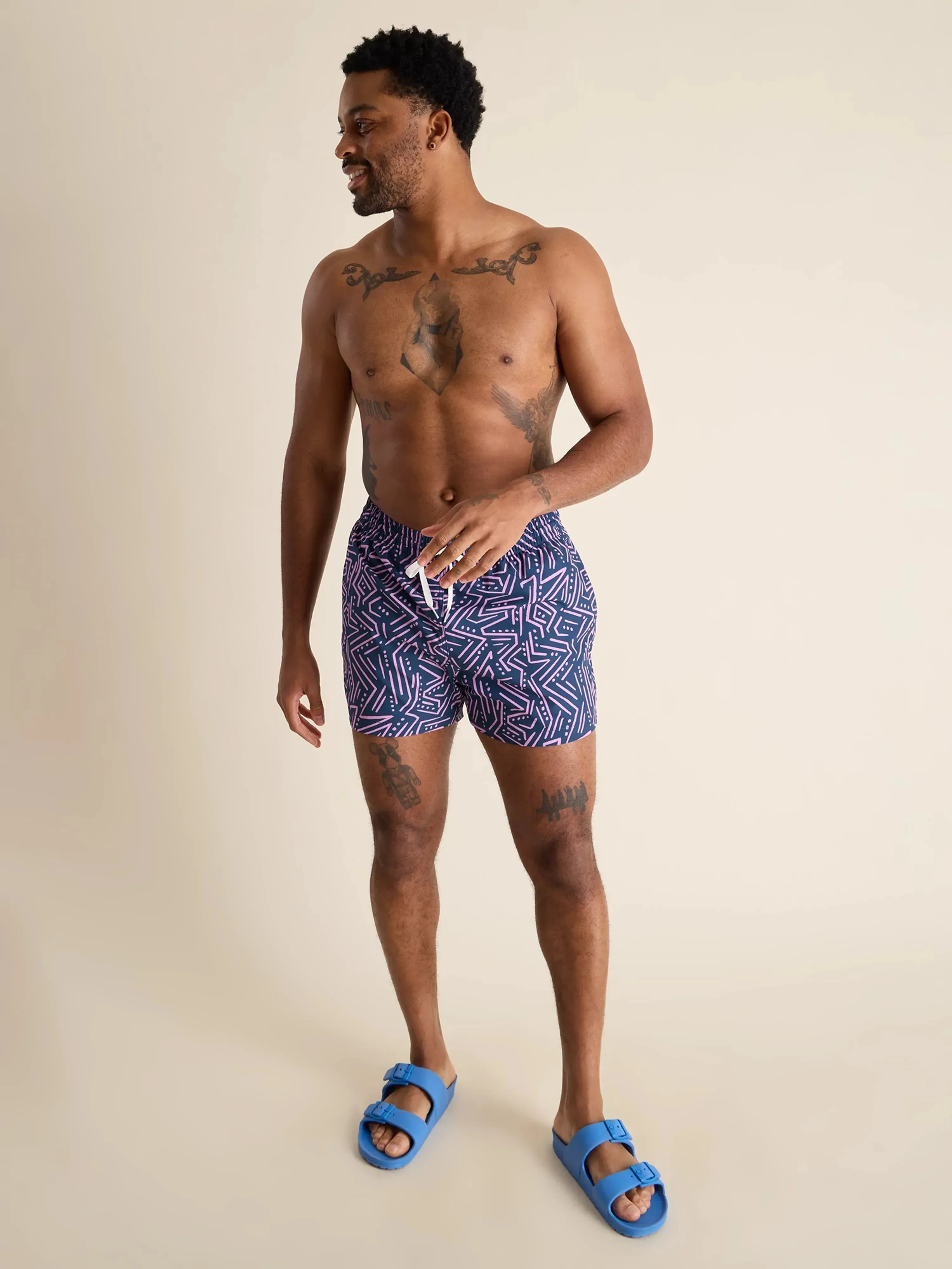 The Dark Marzipans 4" (Classic Lined Swim Trunk)