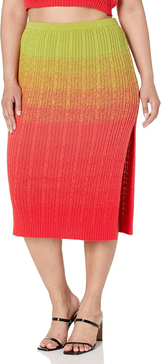The Drop Women's Lola Ombre Midi Skirt